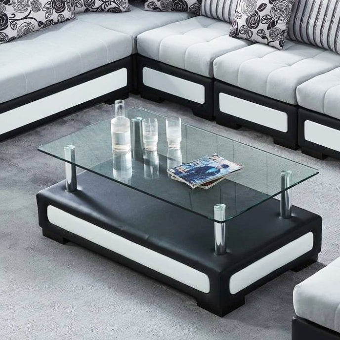 Zivo Rectangular Center Table/Coffee Tabl (Glass Top Not Included) - Torque India